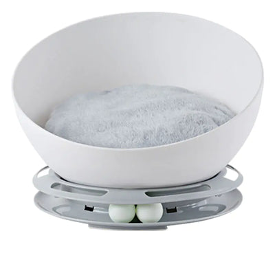 Single-Layer Round Mochi Cat Bed and Pet Lounge