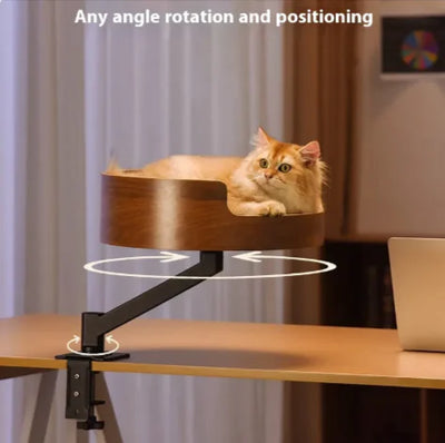 Desktop Cat Nest with Rotating Bracket