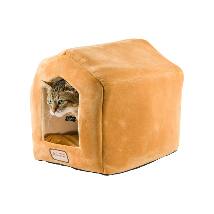Armarkat Brown Cat Bed Size 18-Inch by 14-Inch