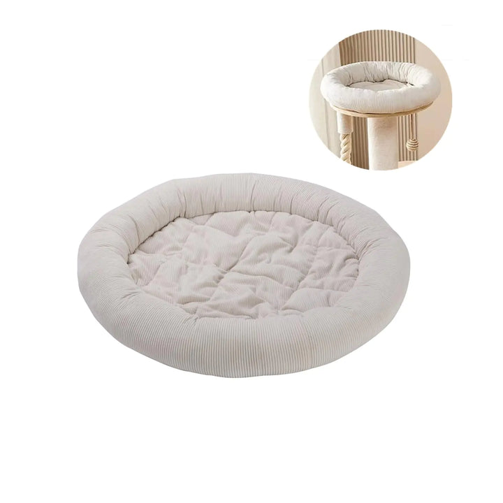 SHENGOCASE Round Cat Tree Tower Accessories Replacement Parts Round Donut Cuddler Cat Dog Cushion Bed Add-ons for Plaform Perch Shelves (18")