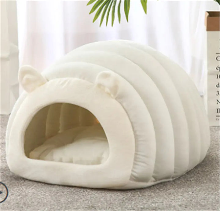 Sheep Bed for Cats - Semi-Enclosed Sleeping Bag