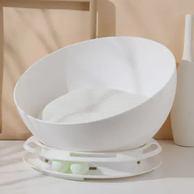 Single-Layer Round Mochi Cat Bed and Pet Lounge