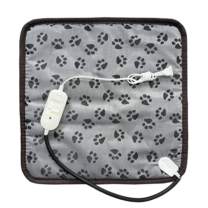 CyberPaws Cat Heating Pad Self Warming Cat Bed Electric Heating GOG Pad Waterproof Temperature Adjustable Heating Pad for Gogs and Cats 18x18in