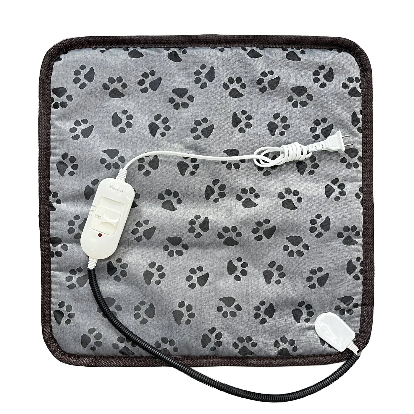 CyberPaws Cat Heating Pad Self Warming Cat Bed Electric Heating GOG Pad Waterproof Temperature Adjustable Heating Pad for Gogs and Cats 18x18in