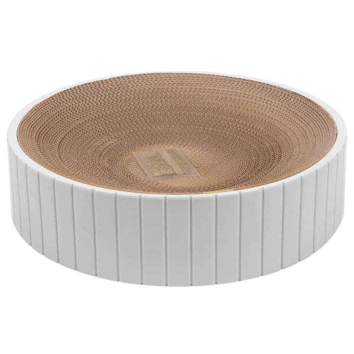 AYOK Round Cat Scratching Board Cardboard Bowl Nest for Cats Scratch Cat Scratch Pad Corrugated Lounge Cat Bed for Indoor and Outdoor