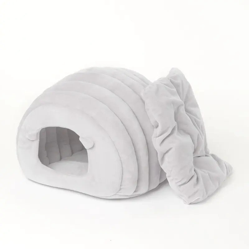 Sheep Bed for Cats - Semi-Enclosed Sleeping Bag